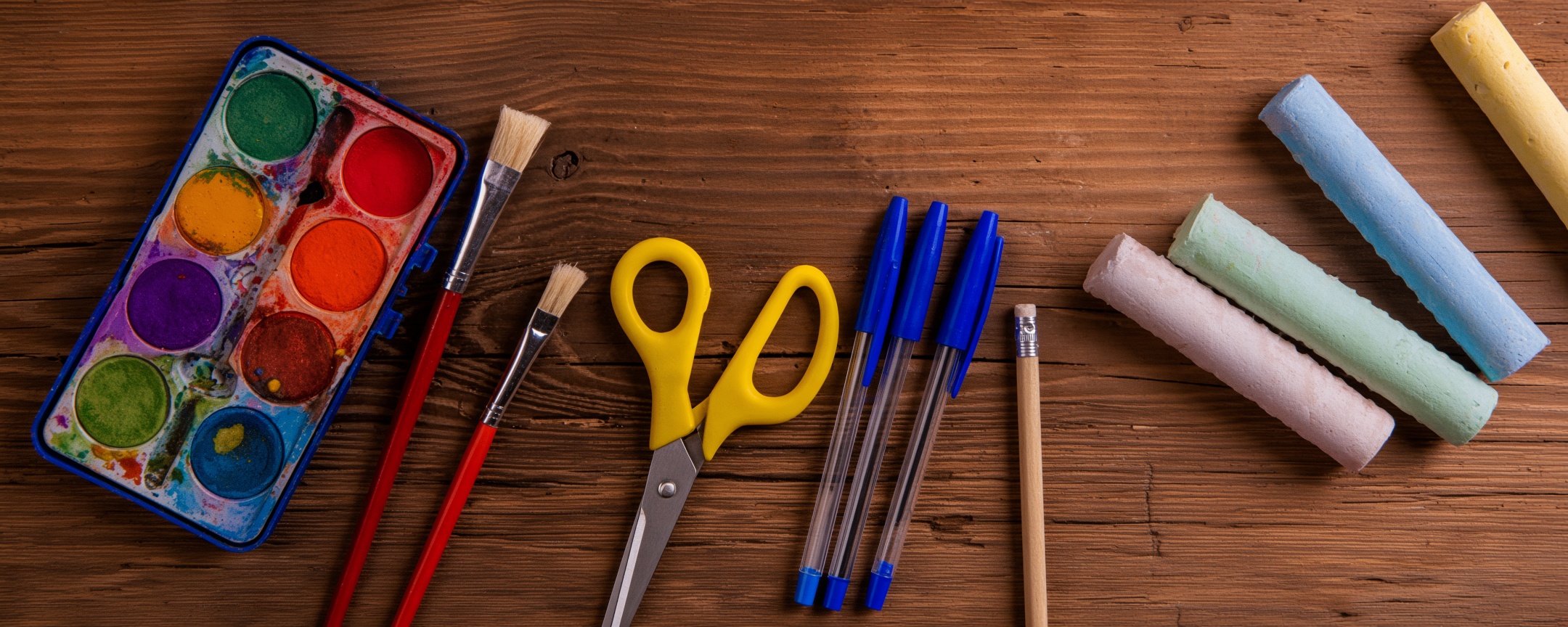 Art and school supplies used in CLC Academy classrooms