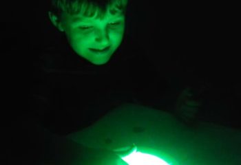 Glowing kid