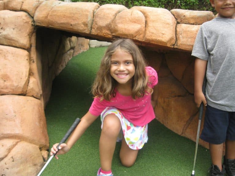 Miniature Golf at Summer Camp