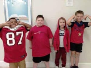 Day 1 of Spirit Week was a success – Favorite Sports Team Day!
