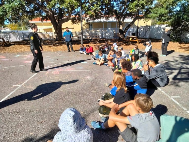Clearwater Police Department visits the students of CLC Academy!