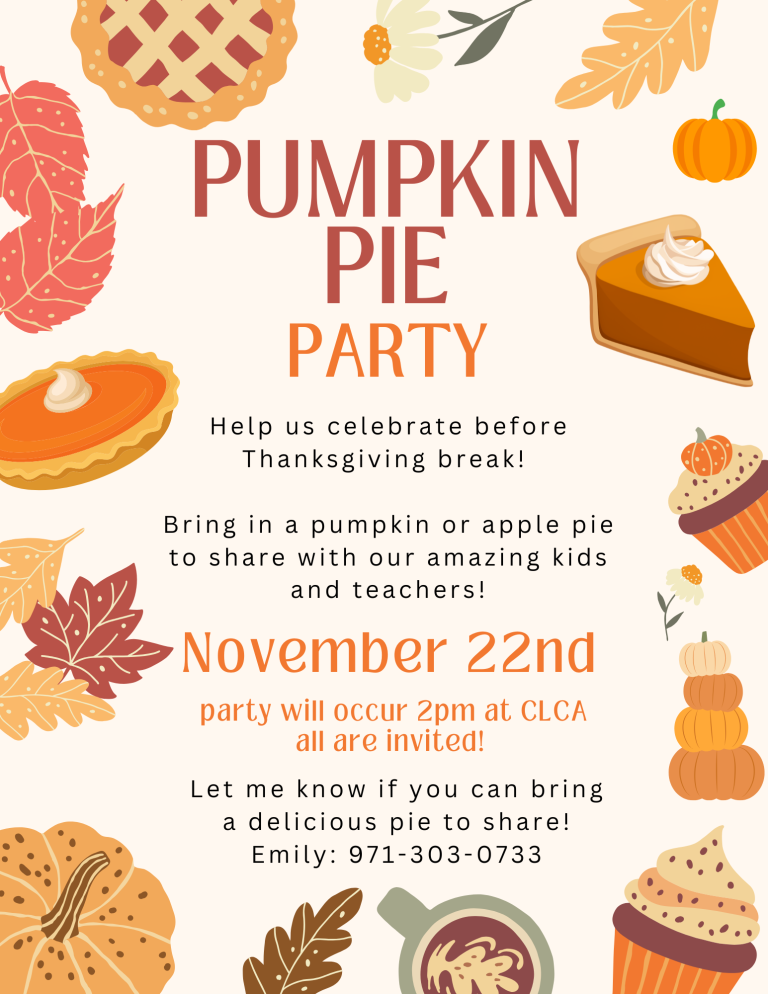 Pumpkin Pie Party!